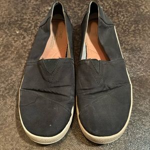 Toms Black Slip-Ons